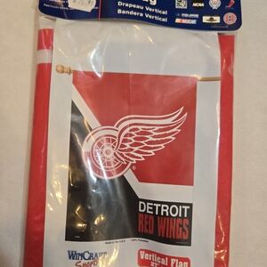 Wincraft Vertical Flag Detroit Red Wings NHL Banner Indoor Outdoor 27" x 37" Spo